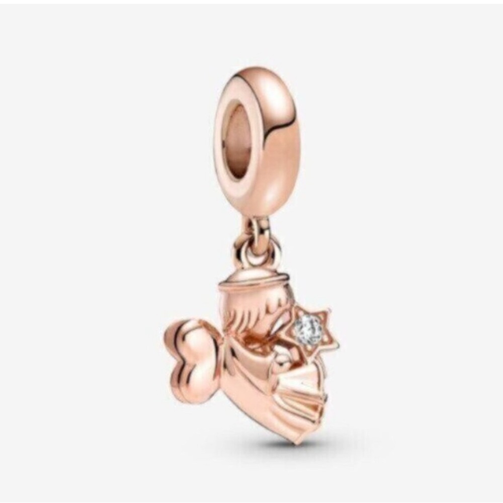 Pandora Heart Winged Dangle Charm